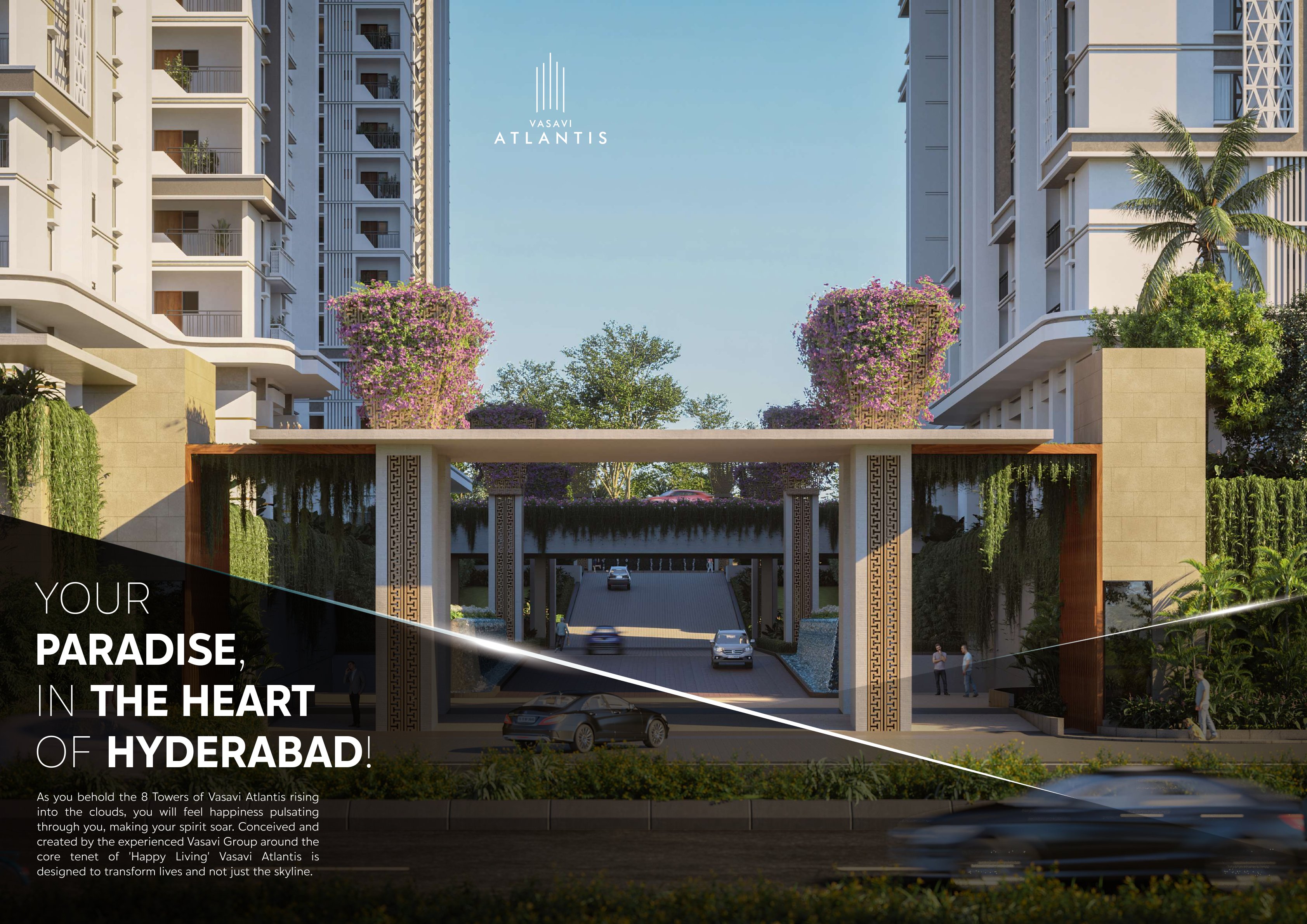 Buy Vasavi Atlantis Luxury Flats in Narsingi, Hyderabad Hyderabad - Photo 2 | Book Site Visit