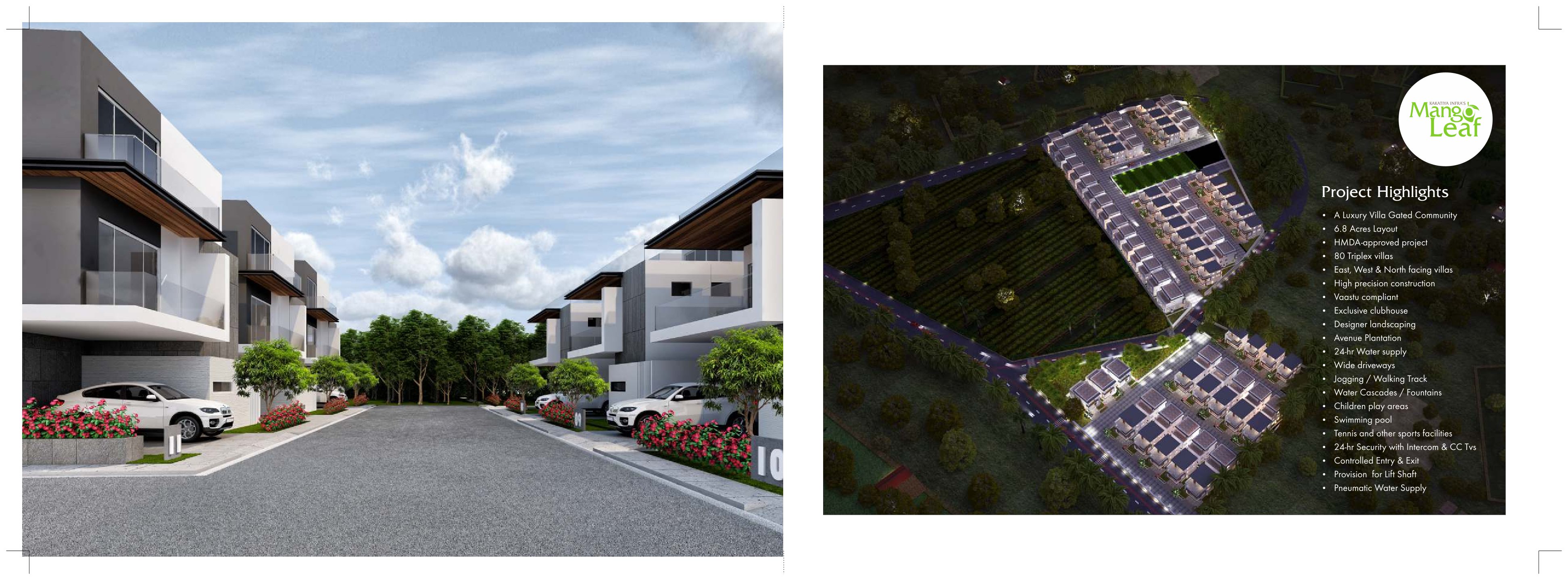 Buy Mango Leaf in Kollur, Hyderabad | Direct Builder Price & Booking - Arthera Apex Buy Mango Leaf Villas in Kollur, Hyderabad Hyderabad - Photo 5 | Book Site Visit